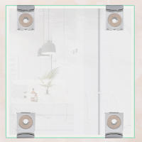 Kit De Instalación Para Espejos De Cocina Y Sala De Estar 4pcs Clip De Montaje De Acero Inoxidable Para Ventanas Y Puertas Sin Marco - details 10