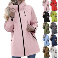 Chaqueta De Cierre Para Mujer Casual Con Capucha Color Sólido Transpirable Impermeable Y Antigolpes Para Camping Y Escalada Al Aire Libre - details 108
