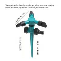 1pc Juego De Riega Jardín Rotativo 360 Grados Cabeza De Riega Triangular Automática Para Yarda Rotatoria De Riegos - details 1