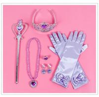 Accesorios De Cosplay Para Niñas Corona Varita Collar Peluca Guantes De Anna Elsa De Frozen Belle Cinderella Disfraz De Princesa Para Niñas - details 3