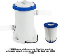 Filtro De Carcasa Para Piscinas Tipo II Reemplazo Para Hot Tubs Lay Z Spa 530-800 Galones Fabricado Con Material De Tela - details 2