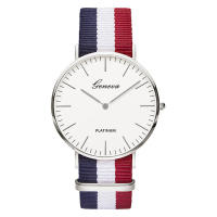 Reloj De Cuarzo Para Hombres Y Mujeres Correa De Nylon Estilo Casual Simple Reloj De Pulsera Para Parejas Resistentes Al Agua Color Variado - details 4