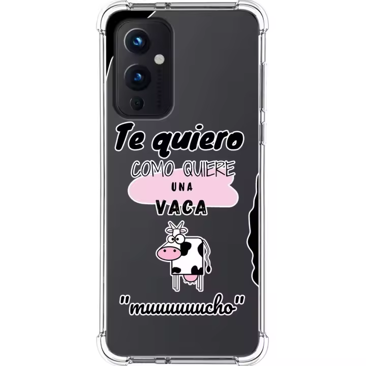 Tumundosmartphone Funda Silicona Antigolpes para OnePlus 9 5G diseño Vaca Dibujos - 1