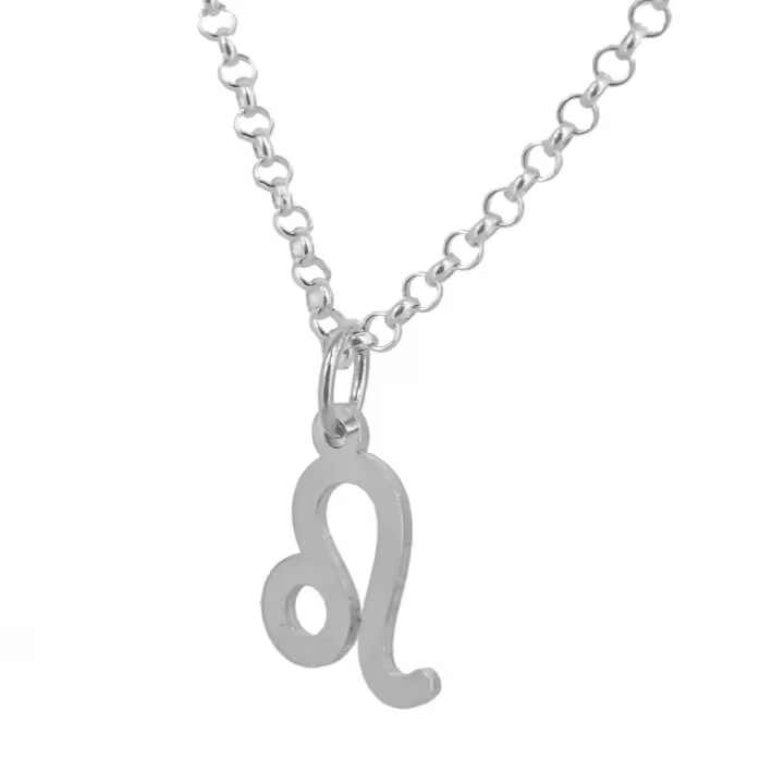 Castellano Joyeros Collar Signo Zodiaco Leo Plata Ley 925 Hecho a Mano - 1