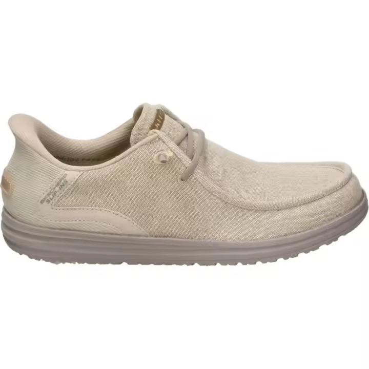 SKECHERS | Zapatos Skechers Slip-ins Relaxed Fit Melson Coronado para Hombre – Náuticos en Color Taupe – Zapato Slip Ins sin Cierre – Air Cooled Memory Foam – Relax Fit – Vegan – Apto para Lavadora – Modelo 210959-TPE - 1