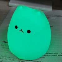 Lámpara Nocturna De Gato Para Bebés Mini Popular 7 Colores Toque Cambio De Color Protección Ocular Luz De Noche Para Dormitorio Regalo Para Niños - details 12