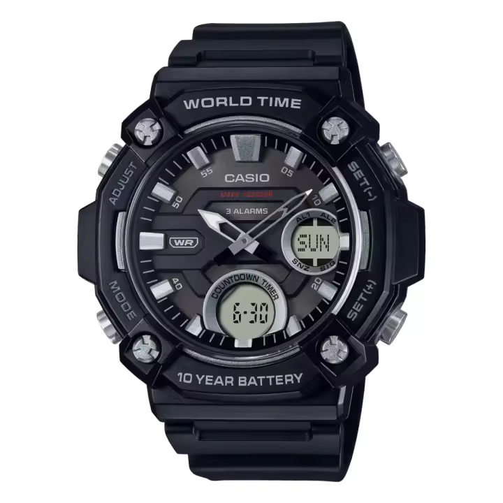 Casio Reloj Hombre Analogico/digital Cuarzo con Correa de Resina AEQ-120W-1A - 1