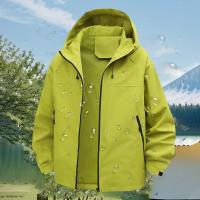 Chaqueta De Montaña Para Mujer Impermeable Y Transpirable Con Capucha Cierre De Cremallera Estilo Casual Ropa De Escalada Al Aire Libre Resistente Al Viento Y a Las Manchas - details 3