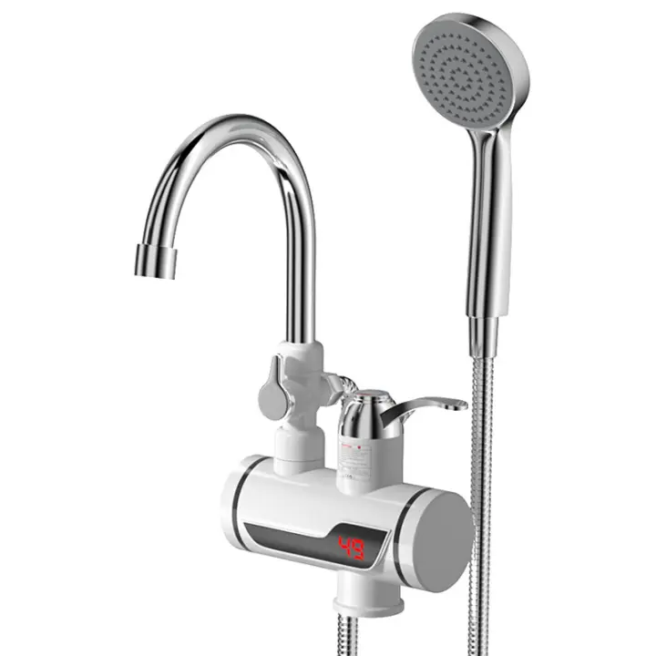 Grifo Eléctrico con Calentador de Agua Instantáneo 220V 3000W - Ducha Cómoda - Calentamiento Rápido - 1