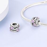 Encantos Originales 925 Platinados Para Mujer Con Zirconia Joyería Moda Para Pulseras Hechas De Cuentas De Moda - details 0