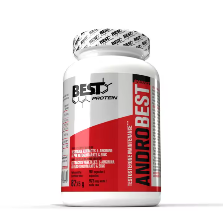 Best protein Andro Best - 90 caps. Fórmula Avanzada con Tribulus, Maca y AAKG para Rendimiento Deportivo - 1