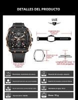 Reloj De Cuarzo Para Hombre LIGE Moda Lujo Deportivo Militar Casual Con Correa De Silicona Reloj Cronógrafo Resistente Al Agua Y Al Choque - details 3