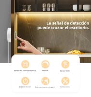 Tira De Luz LED COB DC12V Con Sensor De Toque Inalámbrico Para Decoración De Habitaciones Lámpara De Miroir De Madera Acrílica Ajustable - details 0