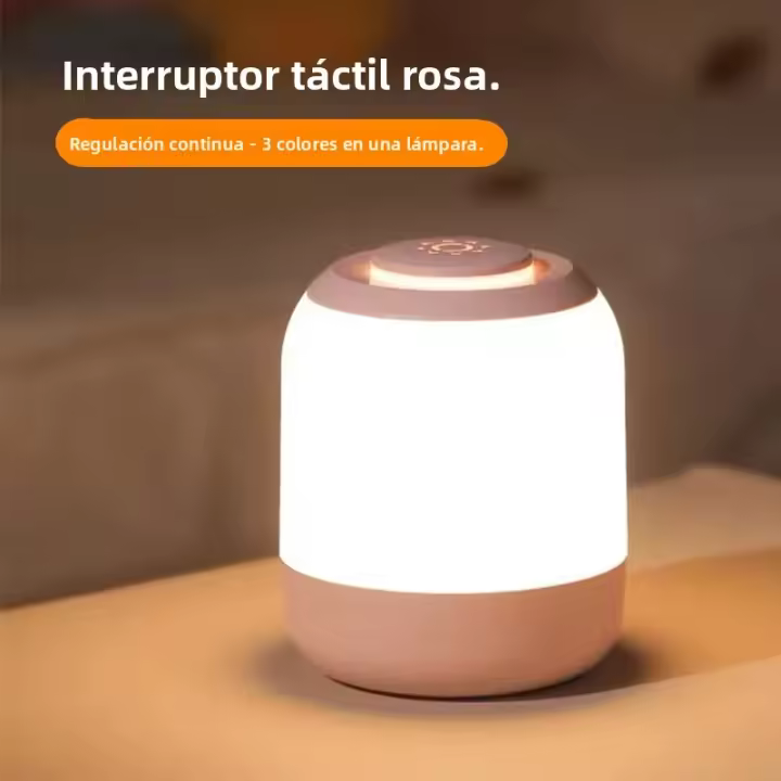 Lámpara Nocturna LED Táctil Portátil Para Dormitorio Lámpara De Mesa Para Niños Con Sensor De Táctil Regalo Ideal Para Habitación - 1