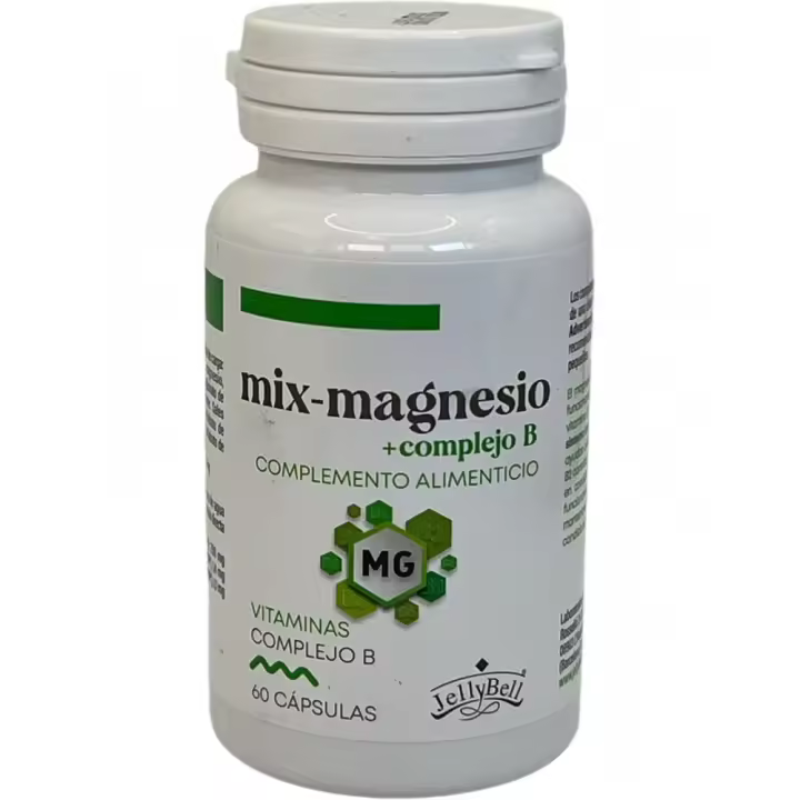 MIX Magnesio + Complejo B, 60 Cápsulas de Jellybell - 1