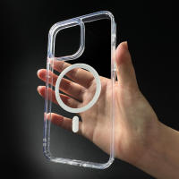 Funda para móvil iPhone15 y iPhone16, funda protectora transparente, funda protectora oficial magnética magsafe, a prueba de golpes, succión magnética, anticaída, antihuellas - details 1