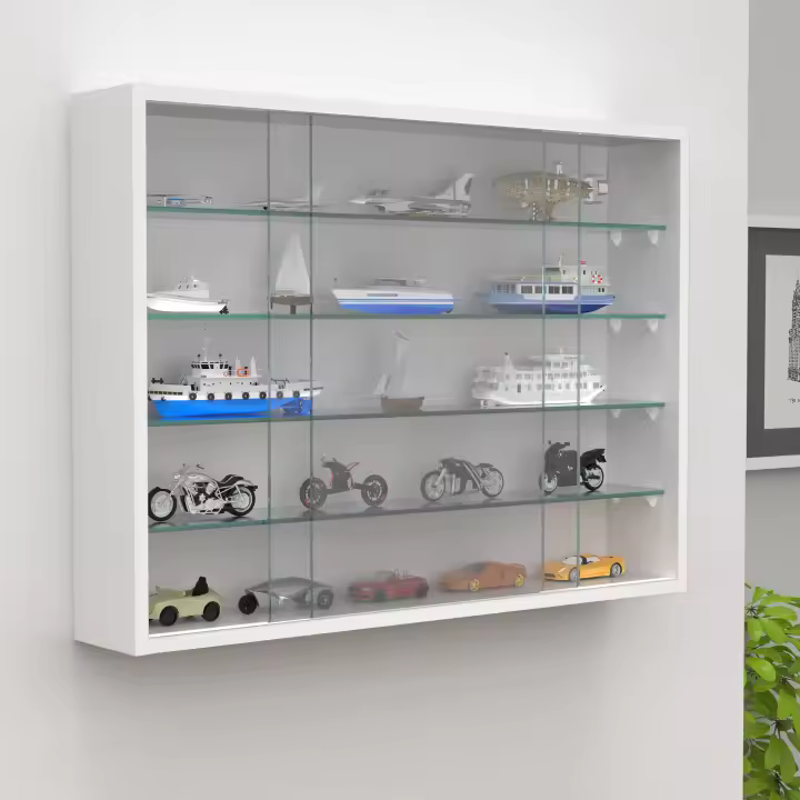 Vitrina mural de cristal de madera Vitrina mural Vitrina de coleccionista Drivalo L Vitrina mural de cristal de madera Vitrina mural Vitrina de coleccionista Drivalo L - 1