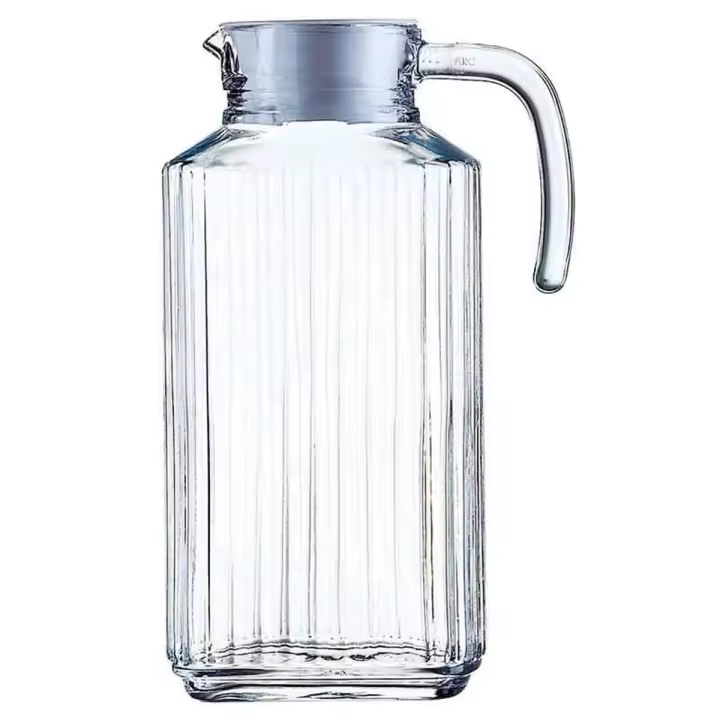Jarra de agua Quadro Luminarc con tapa 1,7L vidrio - 1