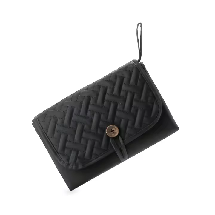 Bolso de mano de un solo hombro para mamá, impermeable, de nailon, para pañales, para madre y bebé, de viaje, a cuadros, de gran capacidad, 2025 - 1