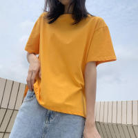 Camiseta De Algodón Y2K Para Mujer Estilo Gótico Básico En 6 Colores Sólidos Camiseta Casual De Manga Corta Apparel De Calle - details 5