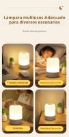 Lámpara De Noche LED Toque Recargable Para Mesa De Noche Iluminación Dimmable Para Dormitorio Lámpara De Lectura Decorativa Incluye Batería - details 5