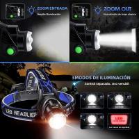 Linterna Frontal LED Ultra Potente 800W Recargable Con Sensor IR Para Pesca Y Camping Luz De Correa 3000M Brillo Alto 60° Ángulo De Haz Impermeable - details 25