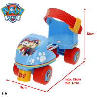 La Patrulla Canina Patines 4 ruedas, talla 22 a 29, máx. 20 kg, niños +3 años, medidas, talla ajustable, freno delantero, diseño colorido, desarrollo de la motricidad fina y estabilidad, actividades exterior, juegos para niños, deportes niño - details 3