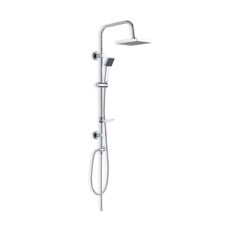 Set de Ducha Fonfría Cromo con Rociador y Jabonera Integrada - 1