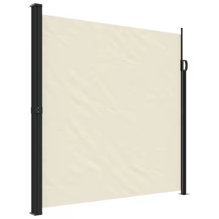 vidaXL Toldo lateral retráctil 200x500 cm Color Negro, Crema, Azul - 1