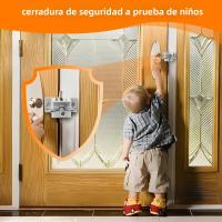 Cerradura De Puerta Portátil Con Doble Ajuste Para Hoteles Seguridad Antigolpes Para Viajes Y Defensa Personal Cerradura De Seguridad Para Puertas De Acero Inoxidable - details 7