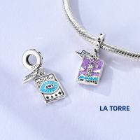 Encantos Originales De Plata 925 Para DIY Pulsera Y Collar Joyería Para Mujer Con Deseño De Sol Y Luna Joyas Delicadas - details 79