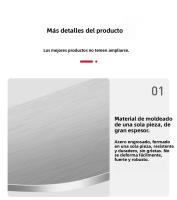 Tabla De Cortar De Acero Inoxidable Doble Cara Antideslizante Gruesa Antibacteriana Y Anti-moho Para Cocina - details 9