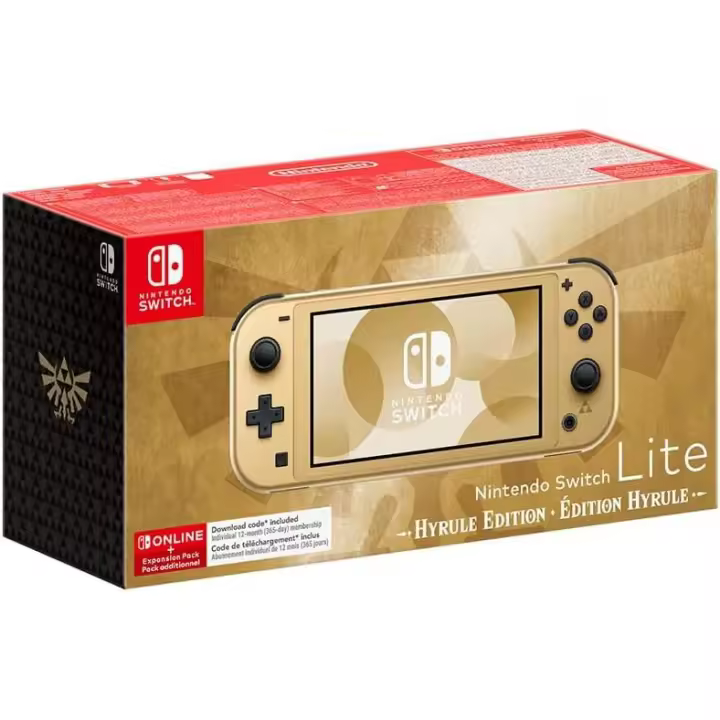 Consola Nintendo Switch Lite Hyrule Edition + 12 meses Nintendo Switch Online - Nuevo Precintado - 1