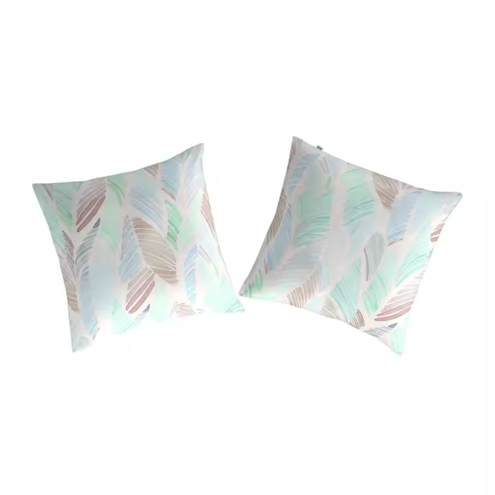 NAF NAF - 2 fundas de almohada 100% algodón CANITO 65x65 cm - verde agua - 1