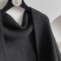 Nueva Bufanda De Lana Mezclada Para Mujer Con Borlas Y Diseño De Triángulo Gruesa Y Cálida Para Otoño E Invierno - details 22