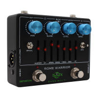 Pedal De Bass Profesional Fanmuzk Rome Warrior Con Igualador Gráfico De 6 Bandas Salida De Auriculares Y Entrada Auxiliar Para Bajo Eléctrico - details 2
