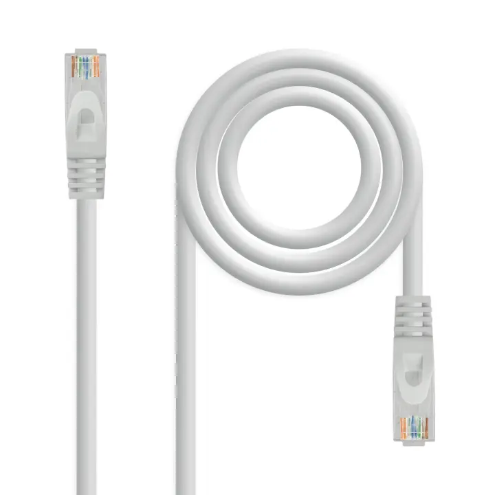 Nanocable Latiguillo RJ45 Cat6a UTP CU LSZH 1m Gris 100% Cobre - 1