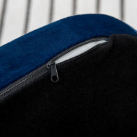 PawHut Sofá para Perros Pequeños, Cama para Perros Elevada con Patas de Madera, Cojín Desmontable y Funda Lavable, Carga 10 kg, 86x55x33 cm, Azul - details 3