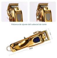 Cortador De Pelo Kemei KM-TX1 KM-2010 KM-1949 Profesional Recargable Para Hombres Corte De 0.5-10 Mm Acero Inoxidable Plata Y Oro - details 3