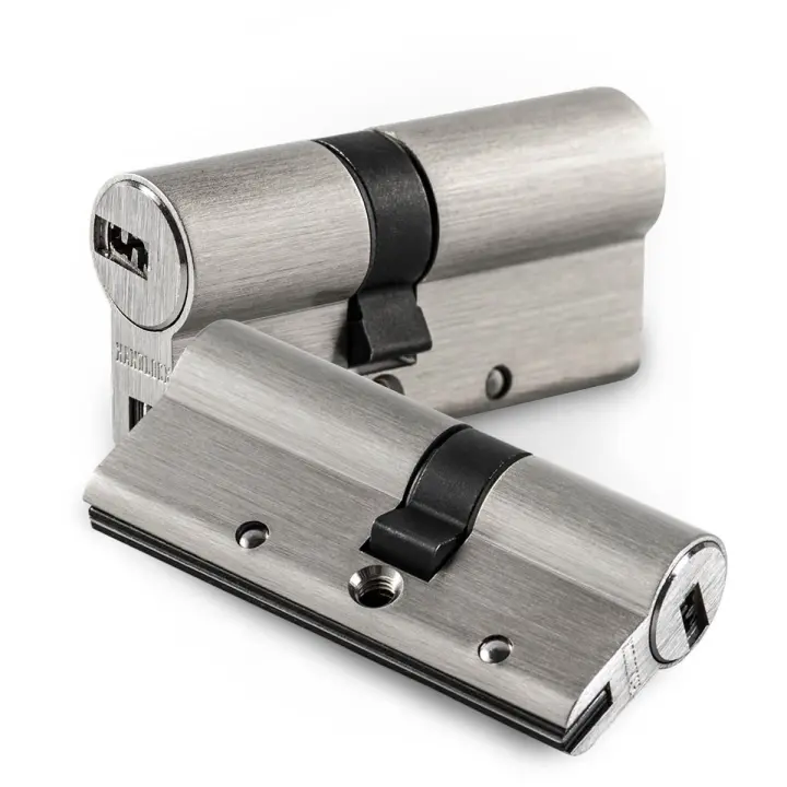 Cilindro de Seguridad HANDLOCK R15 – Níquel o Latón – Alta Protección Antirrobo - Varias Medidas - 1