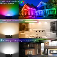 Lámpara De Inundación LED Ultrafina 100W Con Control Remoto IP66 Impermeable Para Exterior Iluminación De Jardín Y Pared - details 3