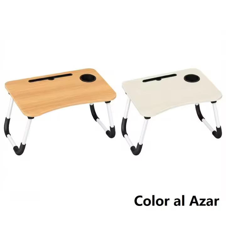 Mesita Multiuso Plegable de Madera – Escritorio Portátil para Cama o Sofá con Patas Plegables - 1