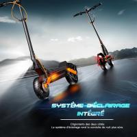 JOYOR S5-Z - Foldable Electric Scooter - 600W Motor - 48V 13Ah Battery - 45km Range - 10'' Tyres - Max 45km/h - Black - Powerful all-terrain electric scooter, ultra-lightweight, dual suspension - details 1