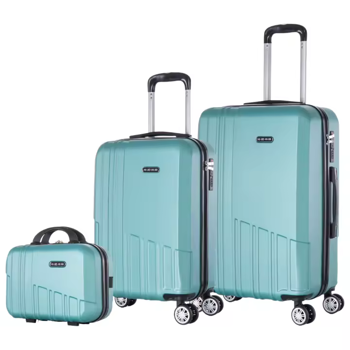 Conjunto de 3 Maletas de Viaje : Carcasa Ligera de ABS, Cerradura Numérica, 4 Ruedas Giratorias 360°, Asa Telescópica de Aluminio Juego de Maletas. Set Trolley Maleta Cabina Equipaje de Mano (M007 1688 2688) - 1