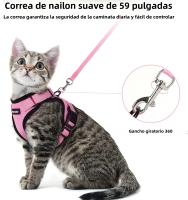 Correa De Tracción Para Gatos Transpirable Con Ajuste Y Antideslizante Chaleco Estilo Cuerda Adelantable Ultrafino Para Verano - details 5