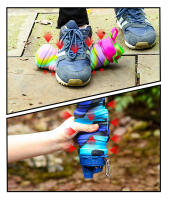 Botella De Agua Desmontable Y Plegable De Silicona Con Tapa Y Portabotellas Camuflaje Para Deportes Y Viajes Copo De Nieve Con Carabiner - details 2