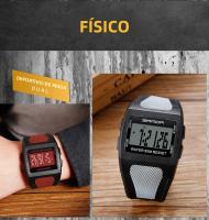 Reloj Deportivo Digital Para Hombres SANDA Resistente Al Agua 5Bar Big Dial Luminoso Alarmas Chronógrafo Multifuncional Reloj De Pulsera Casual - details 18