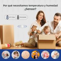 Sensor Inteligente De Temperatura Y Humedad MOES Tuya Zigbee Para Interior Monitoreo Por APP Compatible Con Alexa Y Google Home Batería Recargable - details 3
