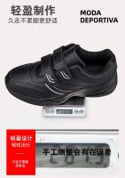 Zapatillas De Deporte Casuales Para Hombre Cuero Ajustable Con Hebilla Y Cierre Blanco Zapatillas Deportivas Masculinas Tenis - details 6