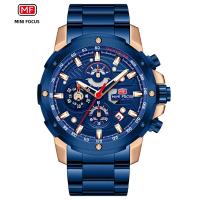 Reloj De Pulsera De Cuarzo Para Hombre MINI FOCUS Gran Dial Resistente Al Agua Con Función De Calendario Y Luz Trasera Acero Inoxidable Estilo Casual - details 7